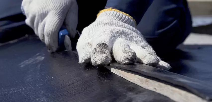Rubber Roof Seam Repair in Kenosha